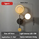 Axyaa Minimalist LED Wall Lamp Modern Living Room Study Bedside Lighting