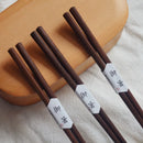 Axya Japanese Walnut Wooden Chopsticks Set - Eco-friendly Kitchen Utensils