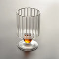 Axyaa Nordic Ripple Style Beaded Stem Wine Glasses Goblet Vintage Drinking Glass Cup