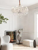 Axyaa LED Crystal Chandelier Light Luxury for Living, Dining, Bedroom & Shop