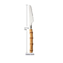 Axyaa Bamboo Handle Stainless Steel Cutlery Set - Complete Dinnerware Flatware