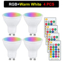 Axyaa 10W RGBW LED Light Bulb Spotlight with Remote Control - Home Decoration