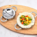 Axyaa Stainless Steel Jiaozi Maker & Dough Presser for Kitchen Cooking