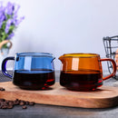 Axyaa Glass Tea Mug with Spout, Heat-Resistant, Solid Color Home Tableware