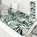 Axyaa Zebra Print Absorbent Mat: Antiskid & Quick Dry Drying Mat for Kitchen & Bathroom