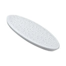 Axyaa Meteorite Beaded Oval Ceramic Dish for Molecular Cuisine and Cold Dishes