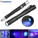 Axya UV Torch 395-400nm Black Light Flashlight for Pet Stains Scorpion Detection