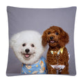 Axyaa Cute Dog Photo Polyester Cushion Cover for Home Sofa Car