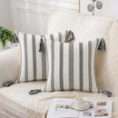 Axyaa Striped Luxury Cushion Cover 45x45cm 50x50, Decorative Throw Pillowcase for Home
