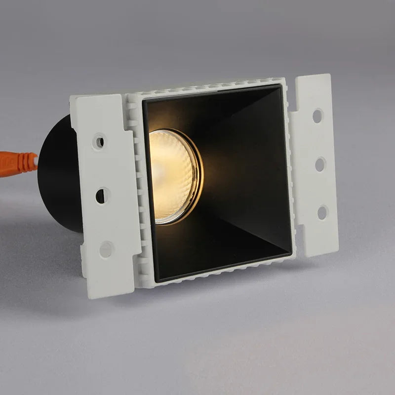 Axyaa Frameless Square LED Double Head Downlight with Anti-Glare Spot Light