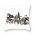 Axyaa World Buildings Printed Cushion Covers