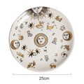 Axyaa Ceramic Sun Hanging Plate 10 Inches European Art Wall Decoration