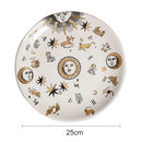 Axyaa Ceramic Sun Hanging Plate 10 Inches European Art Wall Decoration