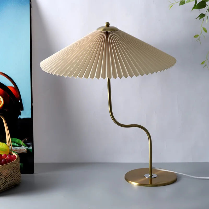 Axya Metal Umbrella Lamp with E14 Bulb & Dimming Switch