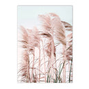 Axyaa Pink Beach Wave Surf Girl Canvas Painting Nordic Art Print