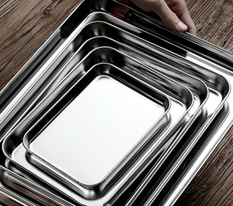 Axya Stainless Steel Baking Tray Set with Removable Cooling Rack