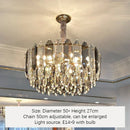 Axyaa Nordic Crystal LED Chandelier for Home Art Decor Lighting