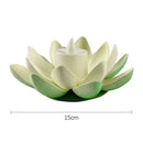 Axyaa Double Petal Lotus Night Light: Festive Floating Water Sensor Flower Color Light