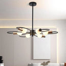 Axyaa Nordic LED Pendant Light Iron 6-head E27 Living Room Fixture