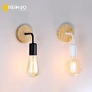 Axyaa Black Iron Wall Lamp - Modern Minimalist Industrial Night Light for Bedroom Hallway