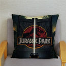 Axyaa Jurassic Park Dinosaur Print Pillow Cover - Super Soft Home Decor Case