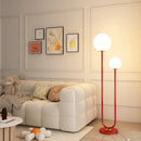 Nordic Double Head Glass Floor Lamp by Axyaa