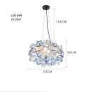 Axyaa Petal LED Pendant Lamp Modern Minimalist Bedroom Hanging Light