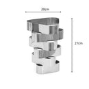 Axyaa Geometric Metal Vase for Creative Flower Arrangements