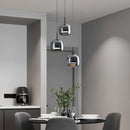 Axya Smoke Grey Glass Pendant Lights LED Hanging Minimalist Lighting