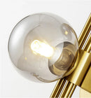Axyaa Bubble Glass Wall Sconce with Gold Metal - Modern G9 Bulb Light for Home Décor