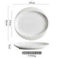 Axyaa Ceramic White Steak Plate - High-value Hotel Tableware