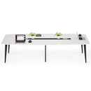 Axyaa 8FT Boat Shaped Conference Table with Cable Grommets