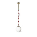 Axyaa Glass Bubble LED Pendant Light: Retro Wabi Sabi Style Necklace Lamp