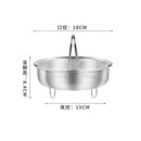 Axyaa Stainless Steel Food Steamer Basket with Silicone Handle