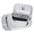 Axyaa Stainless Steel Butter Dish with Lid - Kitchen Storage Container