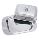 Axyaa Stainless Steel Butter Dish with Lid - Kitchen Storage Container