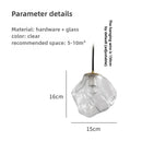 Axyaa Modern Glass Chandelier for Restaurant, Coffee Shop, and Living Room