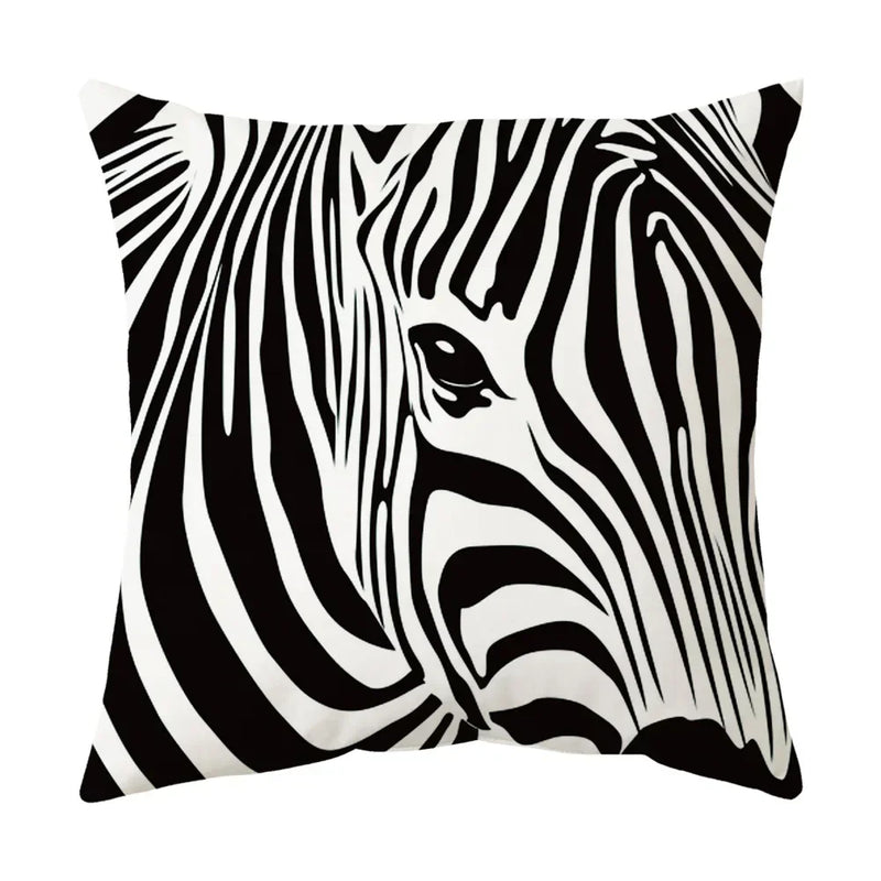 Axyaa Wild Animal Pillow Cover 45*45cm - Decorative Cushion for Living Room, Sofa, Car