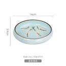 Axyaa 6" Ceramic Kimchi Plate Dish Salad Bowl - Creative Kiln Glaze - Single Plate