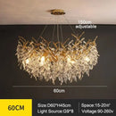 Axyaa Modern Crystal Ceiling Chandelier LED Pendant Light for Home Decor