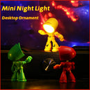 Axyaa Hero Police Mini LED Desk Lamp Cute Cartoon Night Light Ornament