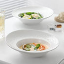 Axyaa Western Pasta Ceramic Plate: High Feeling Hotel Plate, French Creative Salad Plate
