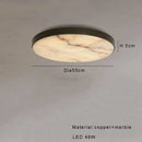 Axyaa Luxury Marble Ceiling Lamp Black Gold Modern Home Decor