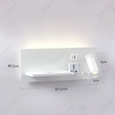 Axyaa LED Wall Lamp with Adjustable Angle and USB Charging Port