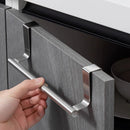 Axyaa Stainless Steel Towel Rack Wall Mounted Bathroom Kitchen Organizer Shelf