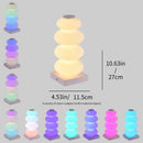 Axyaa LED Color Changing Table Lamp Touch Switch RGB Adjustable for Atmosphere