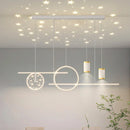 Axyaa LED Chandeliers for Dining Room - Modern Pendant Lights for Ceiling and Indoor Lighting