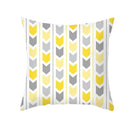 Yellow Gray Geometric Print Pillow Cover 45*45cm for Axyaa - Home Decor Essential