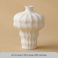 Ceramic White Vase for Home Decor by Axyaa