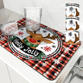 Axyaa Christmas Drain Pad: Absorbent & Anti-Slip Dry Mat for Bathroom & Tableware